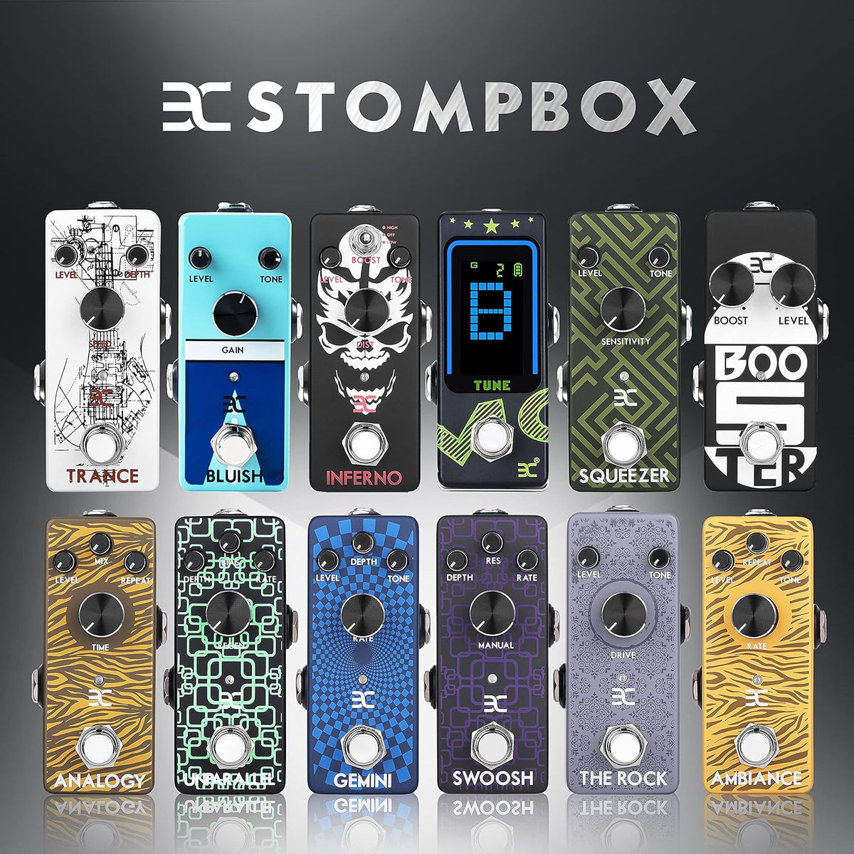 Metal Distortion Pedal Pack of 2 O142615