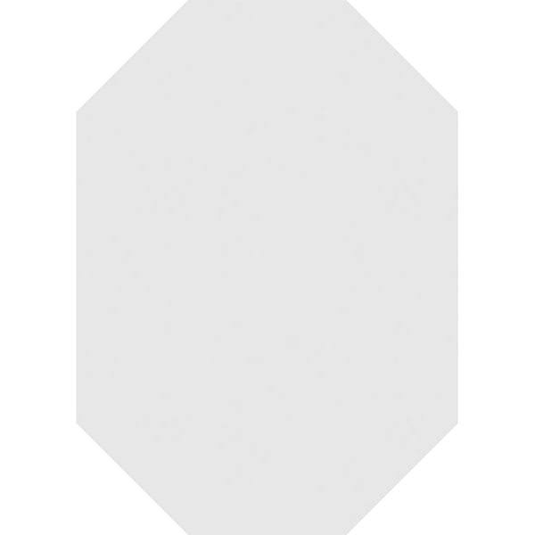 18x22W x 28x22H Vertical Elongated Octagon Surface Mount PVC Gable Vent R49075