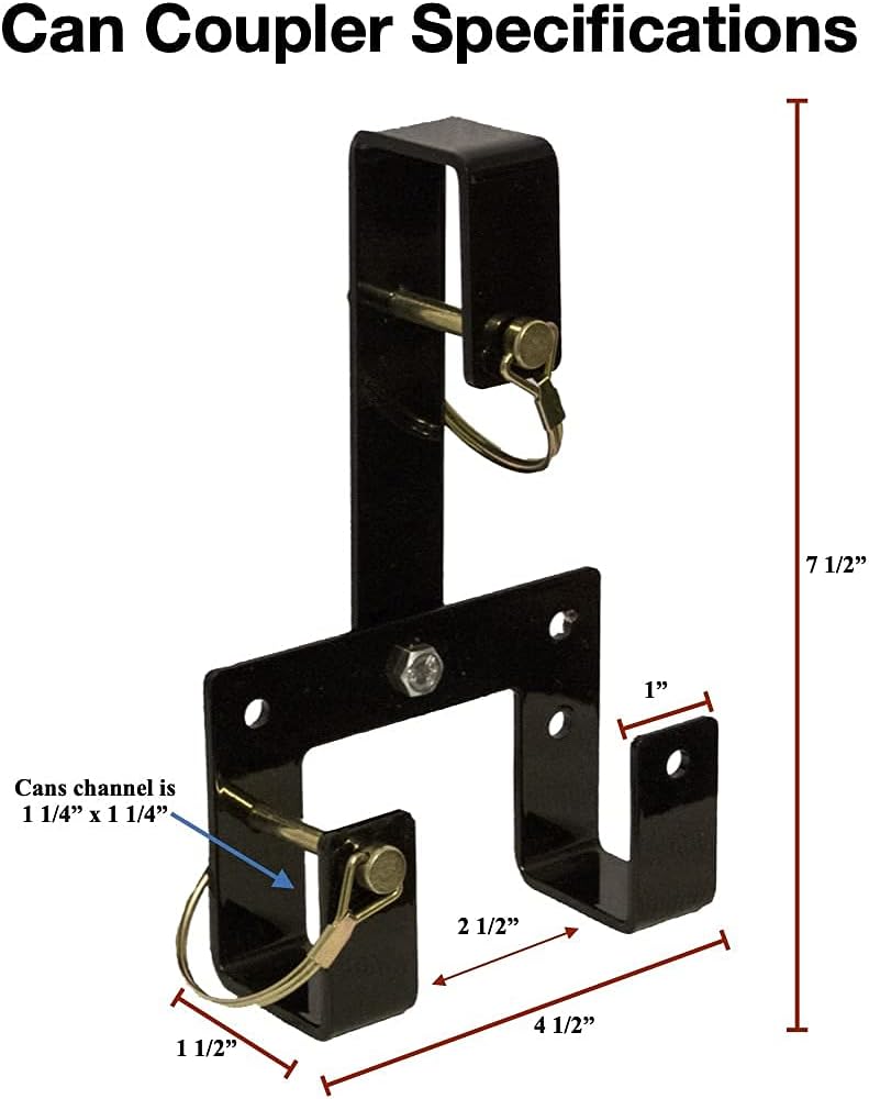 Can Couplers for Wheeled Trash Containers F935028