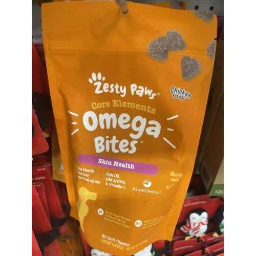 Chicken Flavor Dog Skin & Coat Omega Bites I2977