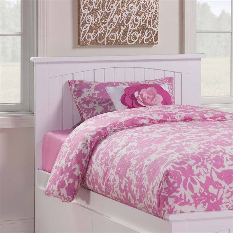 White Twin Panel Headboard T4417