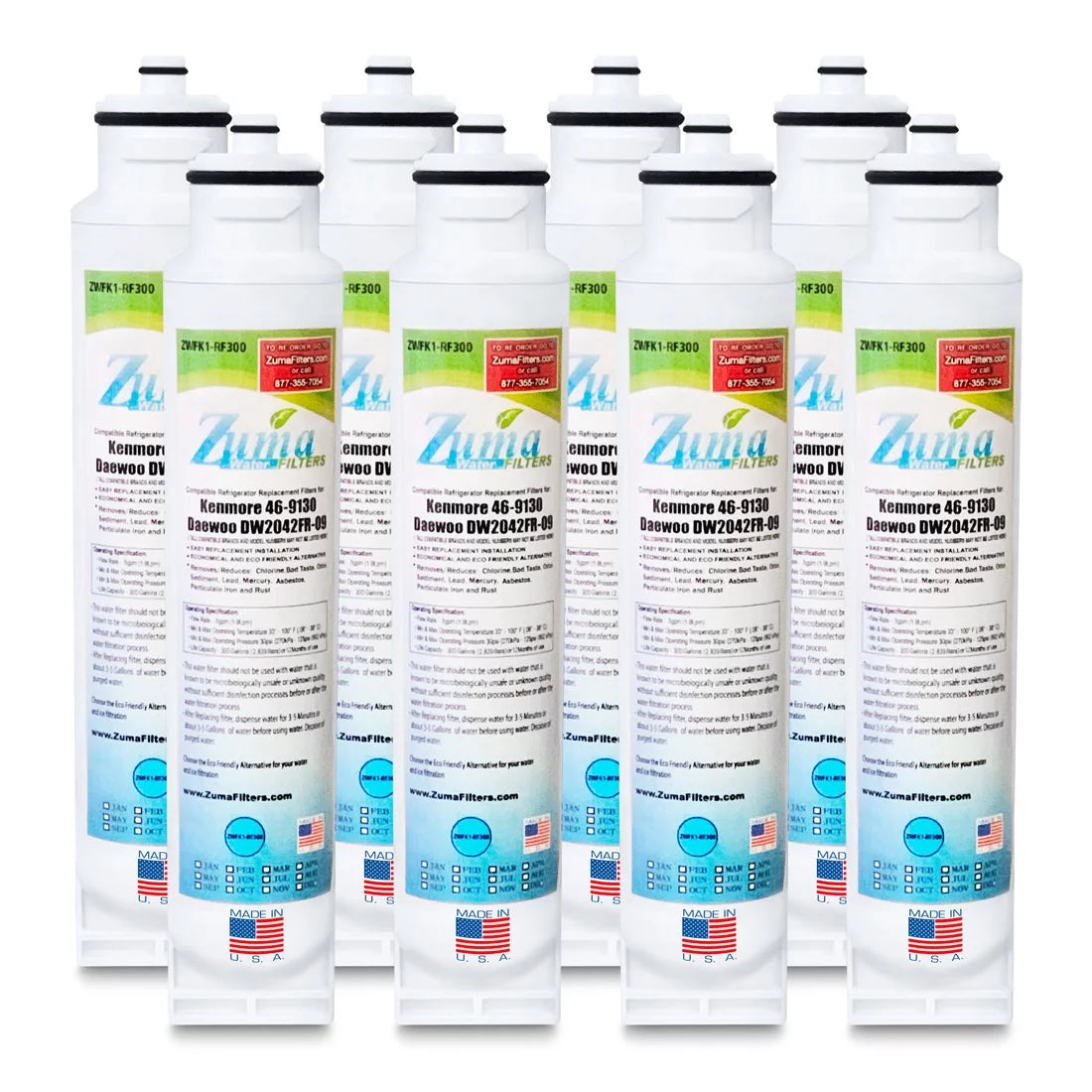 Water and Ice Filter 8 Pack J753