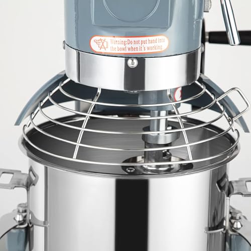 450W 10QT 3-Speed Stainless Steel Commercial Food Mixer D93776