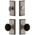 Antique Pewter Knob and Deadbolt L441741