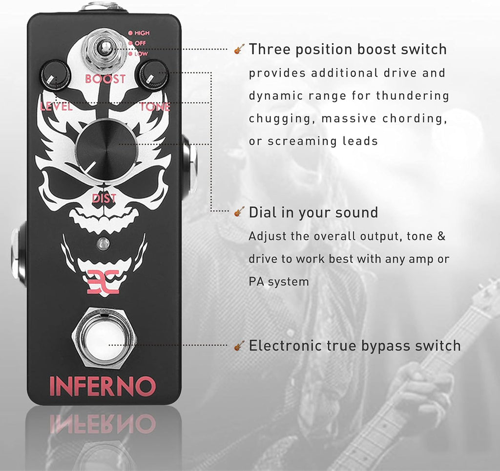 Metal Distortion Pedal Pack of 2 O142615