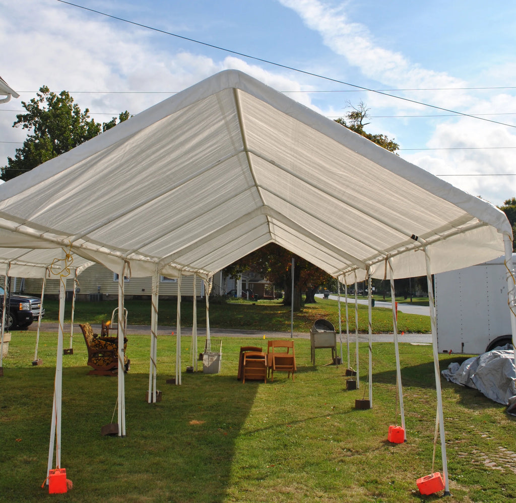 6'x8' Heavy Duty White Poly Tarp Cover S794