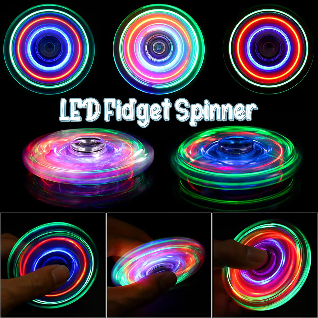 Glow in The Dark LED Fidget Spinners 2 Pack G8014
