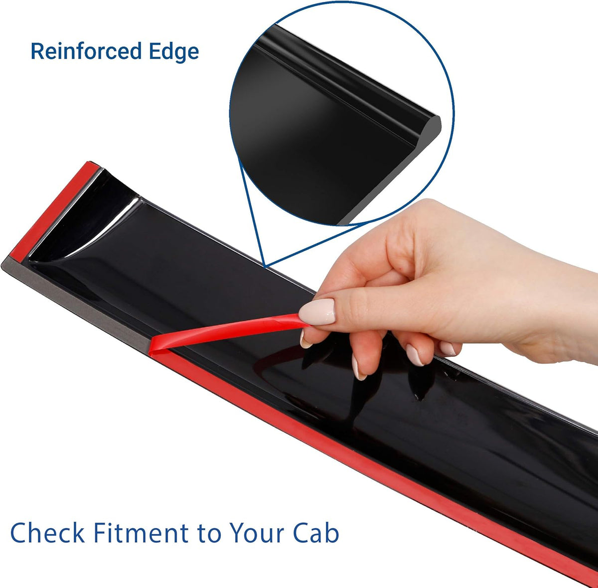 Dark Smoke Tape-on Window Deflectors 4 pcs Z62963