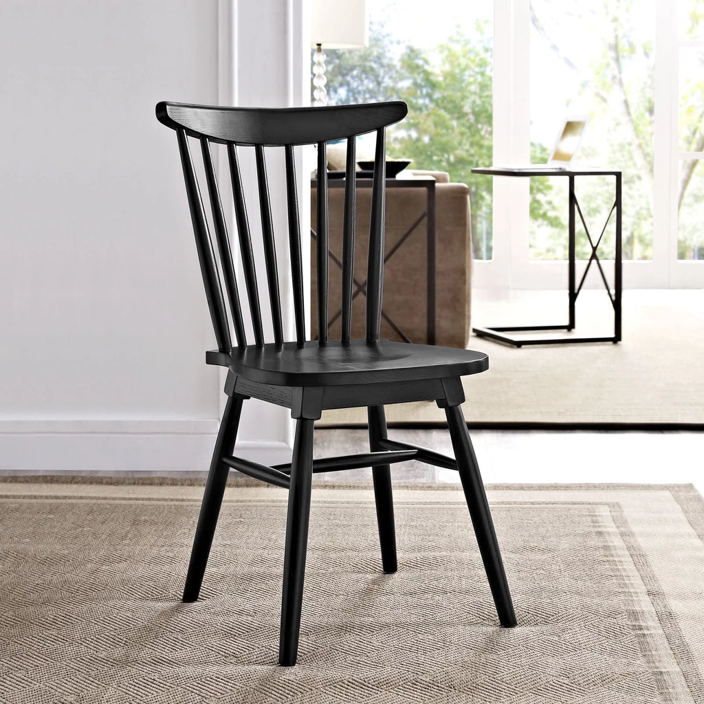 Black Wood Dining Side Chair H883502