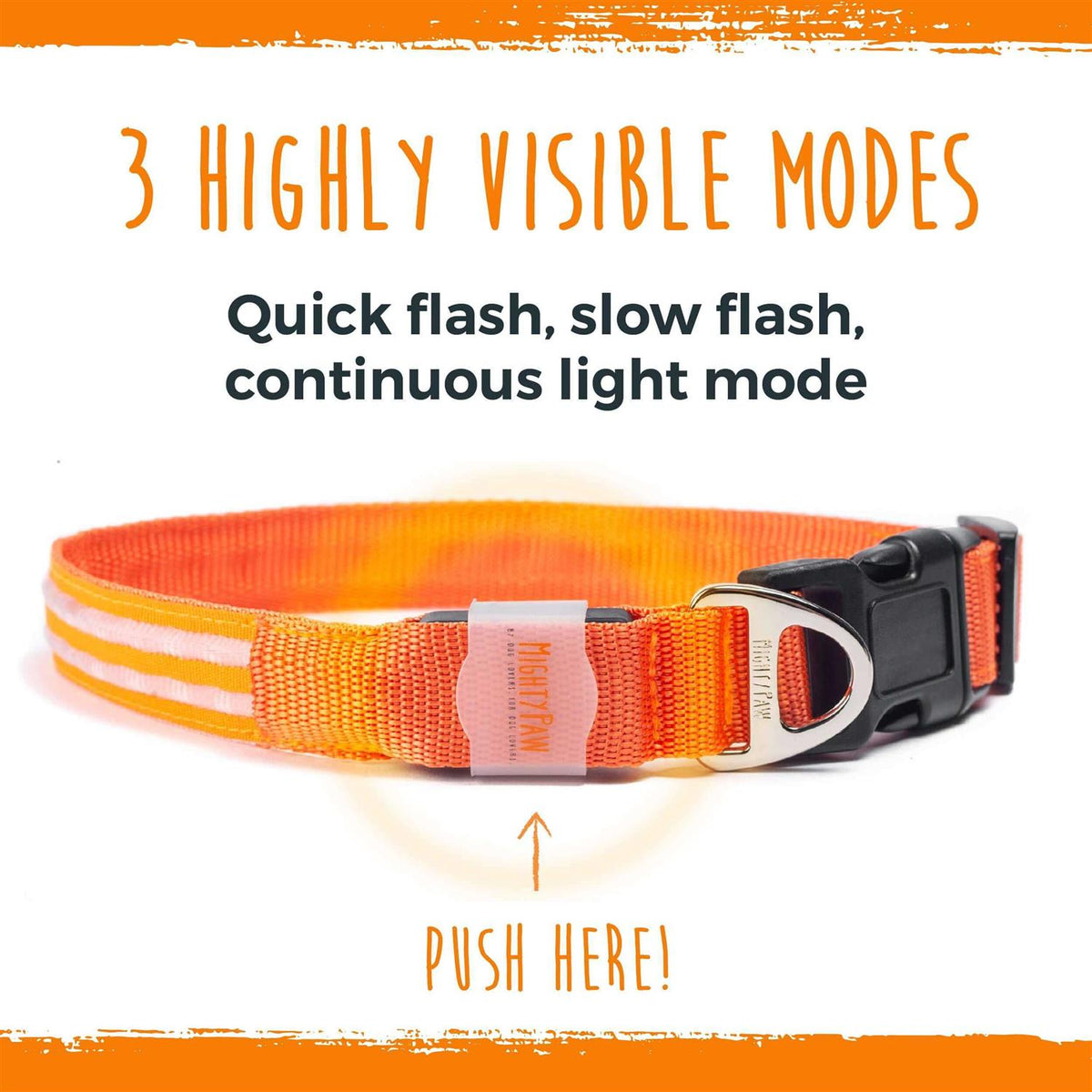 LED Dog Collar USB Rechargeable Z803846