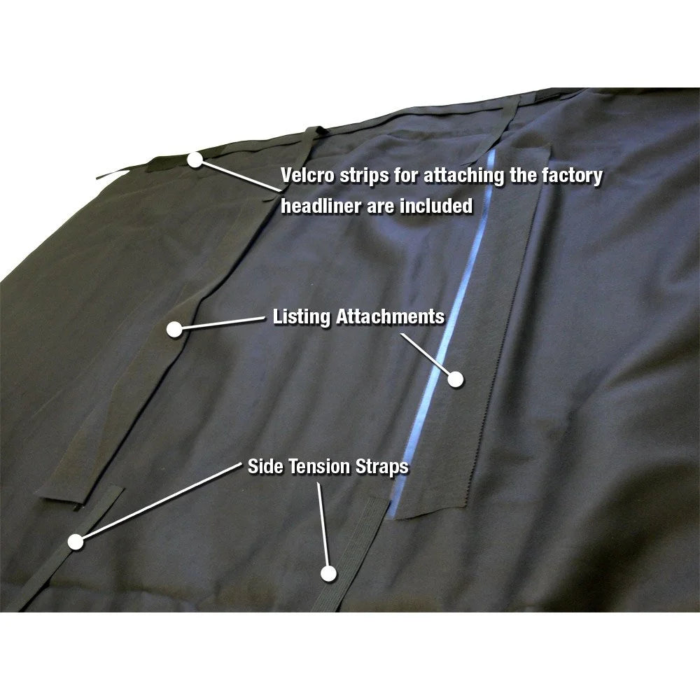 Black Stayfast Canvas Convertible Top L182
