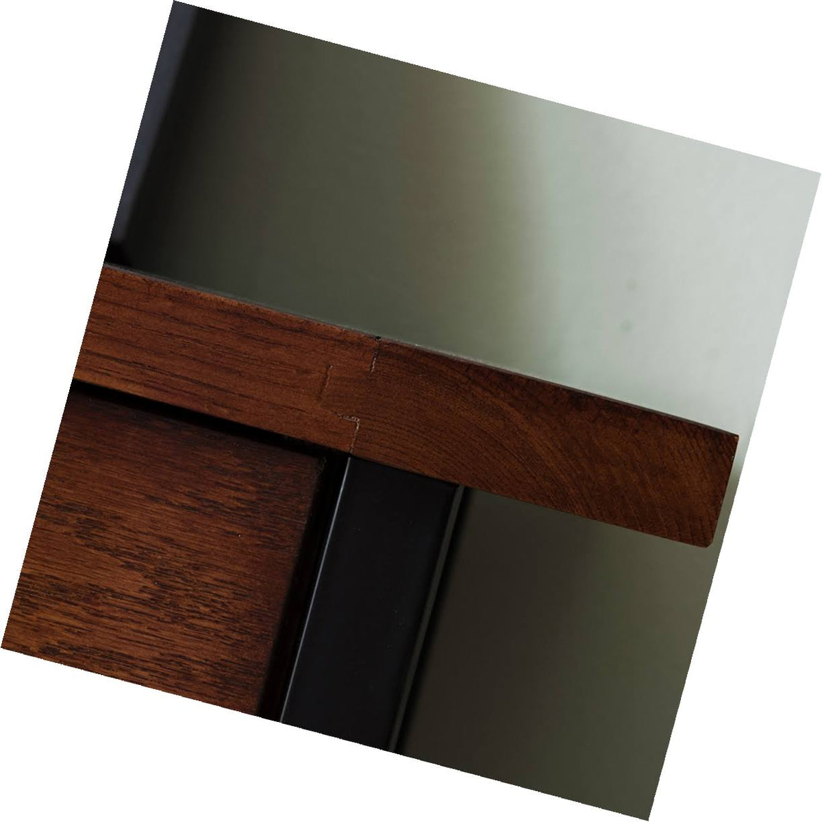 Mission Oak Black Bookcase with Drawer G7486