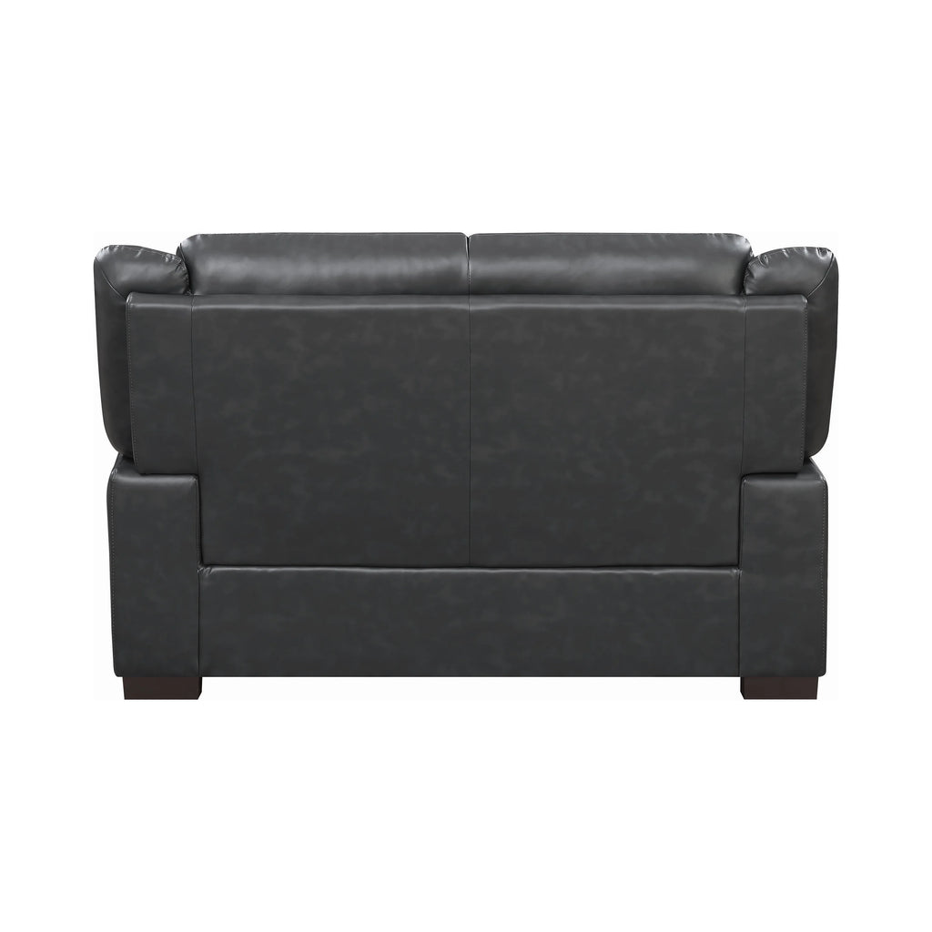 Grey Pillow Top Upholstered Loveseat K212485