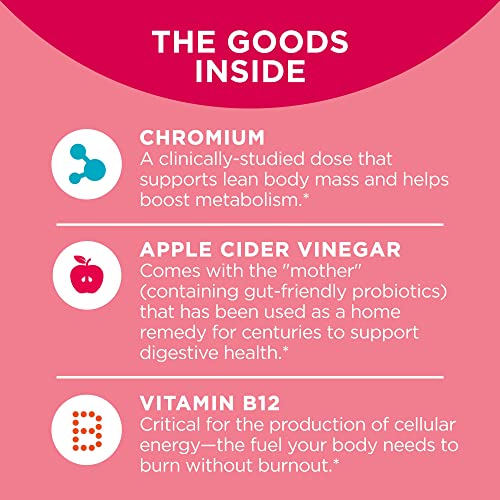 Apple Cider Vinegar Vitamin B12 Chromium Chewable Supplement - 30 Count N152381
