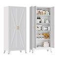 71" Metal Pantry Cabinet with 2 Doors and 4 Adjustable Shelves A3097