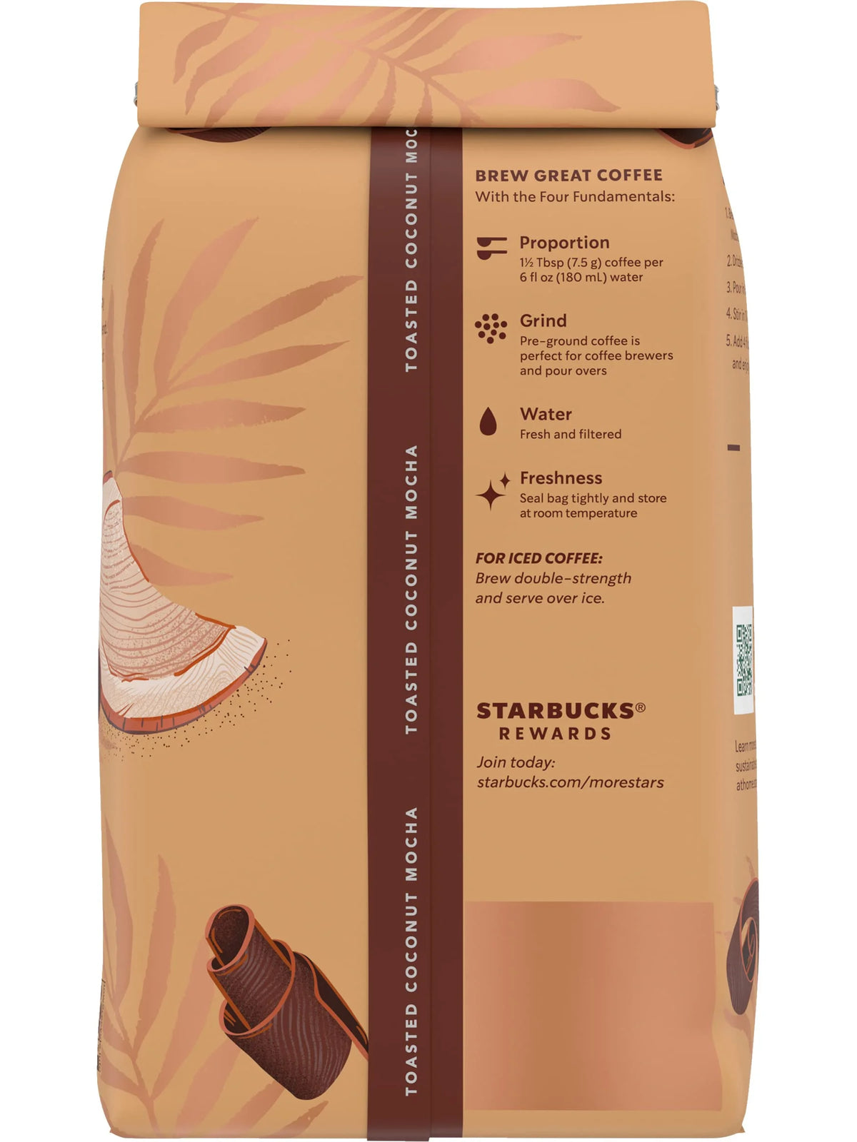 Toasted Coconut Mocha Ground Coffee, 11 Oz (Pack Of 2) G388