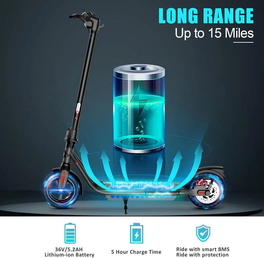 300W Folding Electric Scooter with 8.5" Solid Tires B354