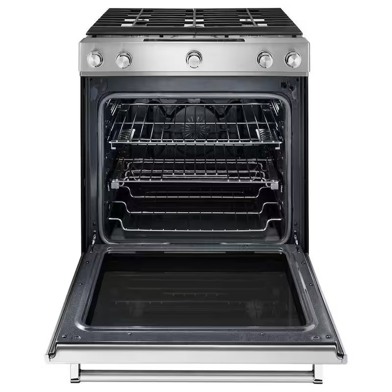 6.5 cu. ft. Slide-In Gas Range with Convection Oven Stainless Steel A3026