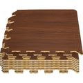 Wood Grain Interlocking Foam Floor Mats 12 x 12 Tiles Y810