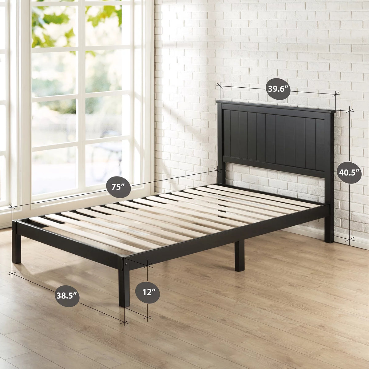 Wood Platform Bed Frame Full A4469
