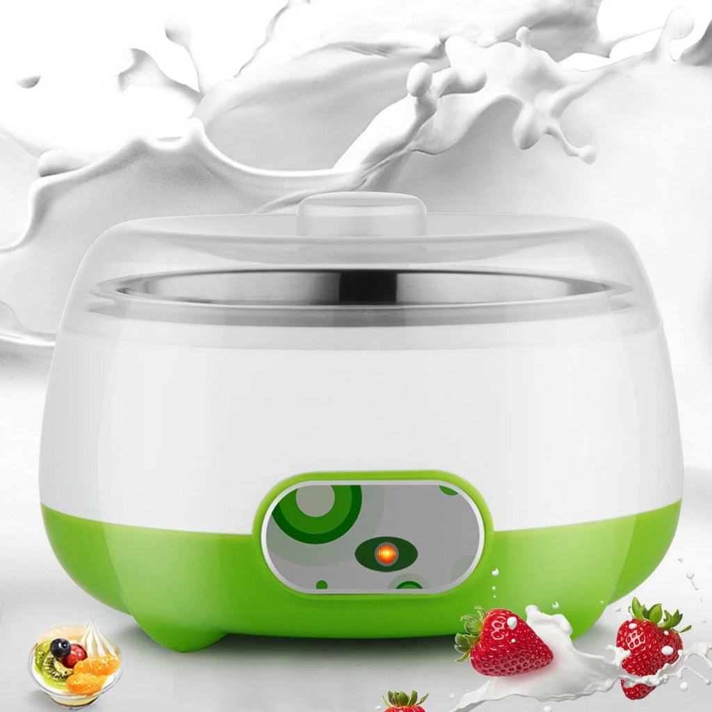 Green 1L Stainless Steel Yogurt Maker V6461
