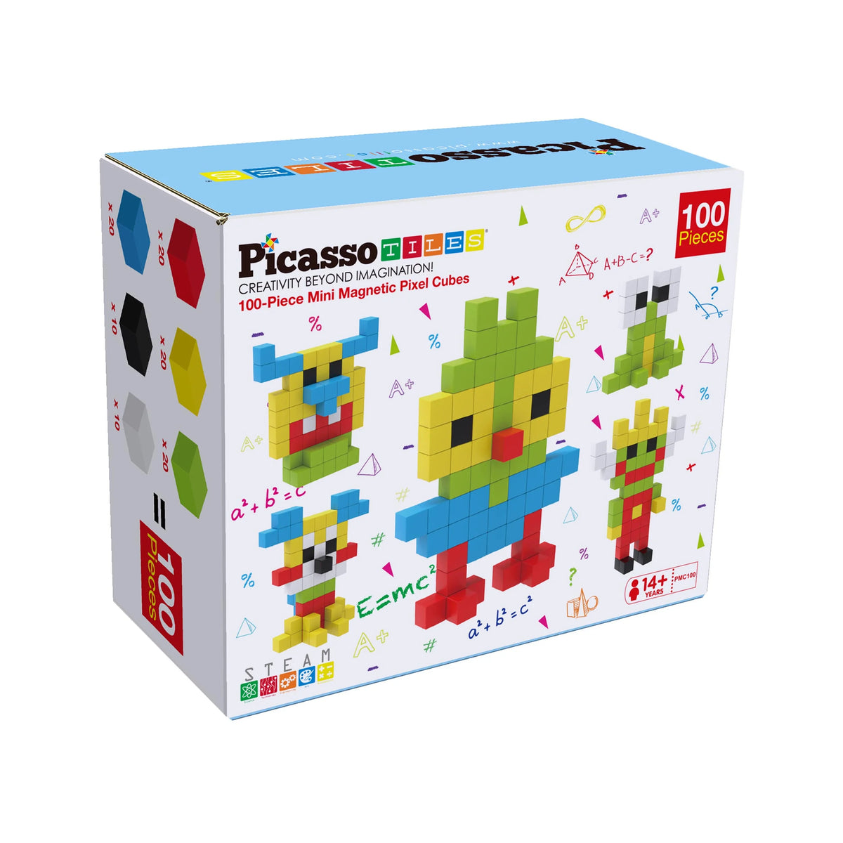 100 Piece Magnetic Cube Puzzle Toy Kit D32443