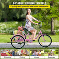 Foldable 7-Speed Adult Tricycle with Basket R21547