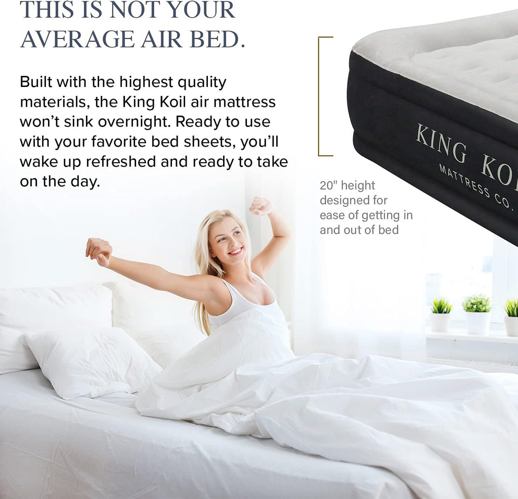 Twin Size Air Mattress with Built-in High Speed Pump D18502