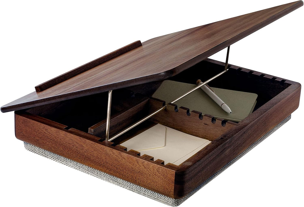 Acacia Wood Easel Lap Desk with Storage - Natural G2652