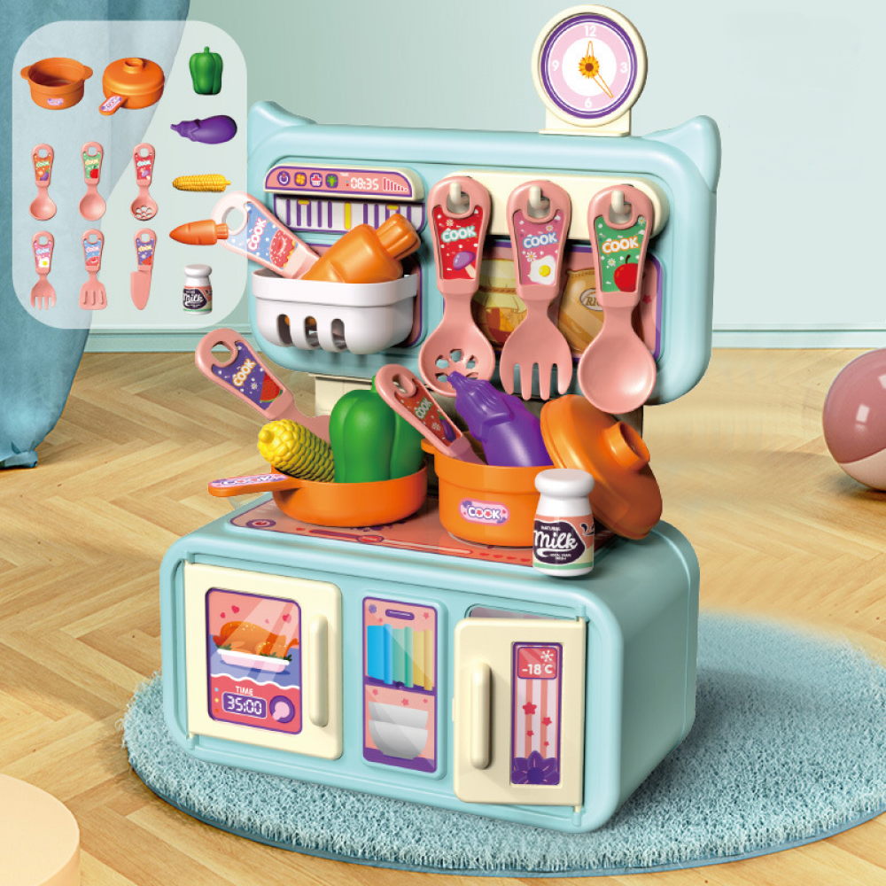 Kids Kitchen Toy Pretend Cooking Playset Y34651