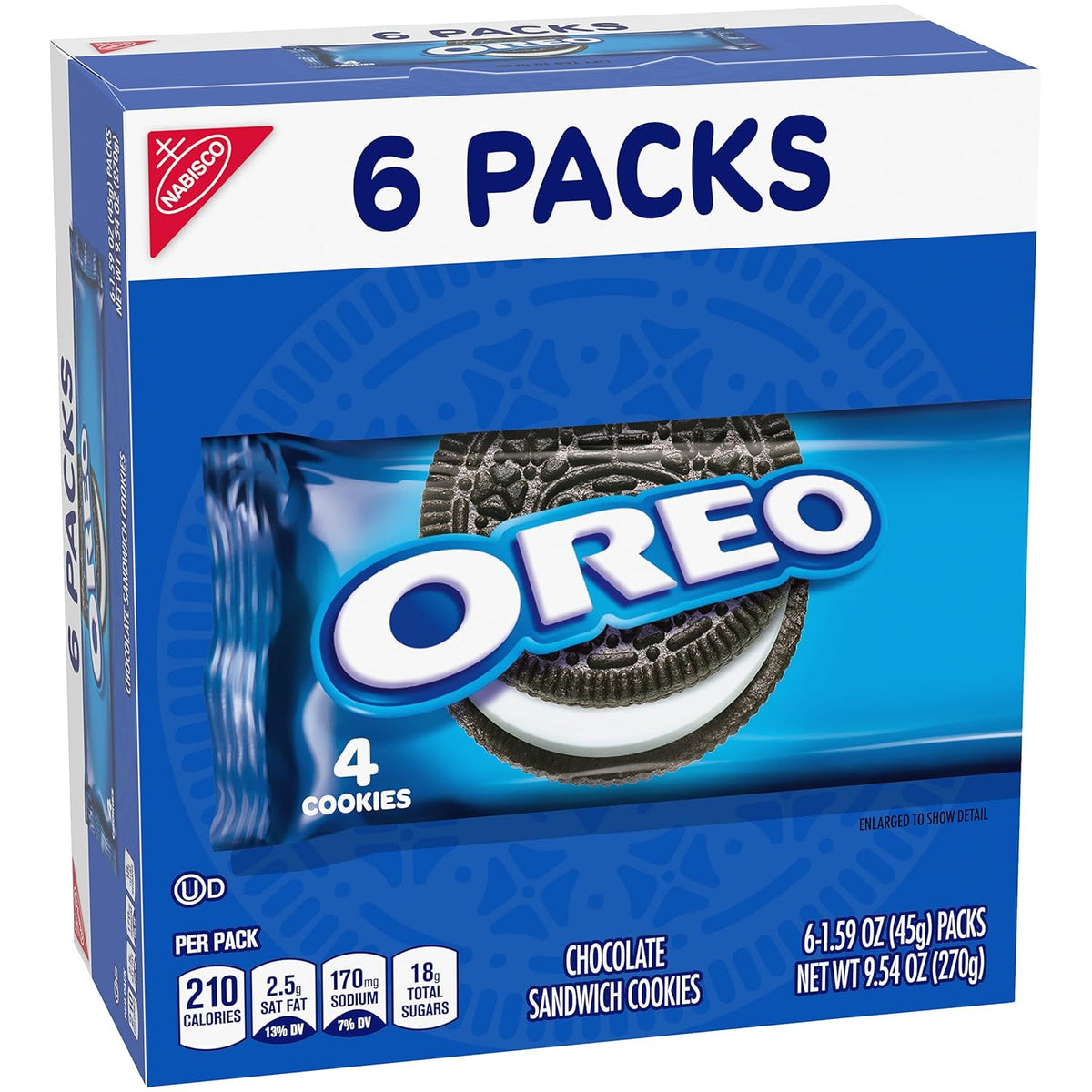 6 Snack Packs Chocolate Sandwich Cookies X816824