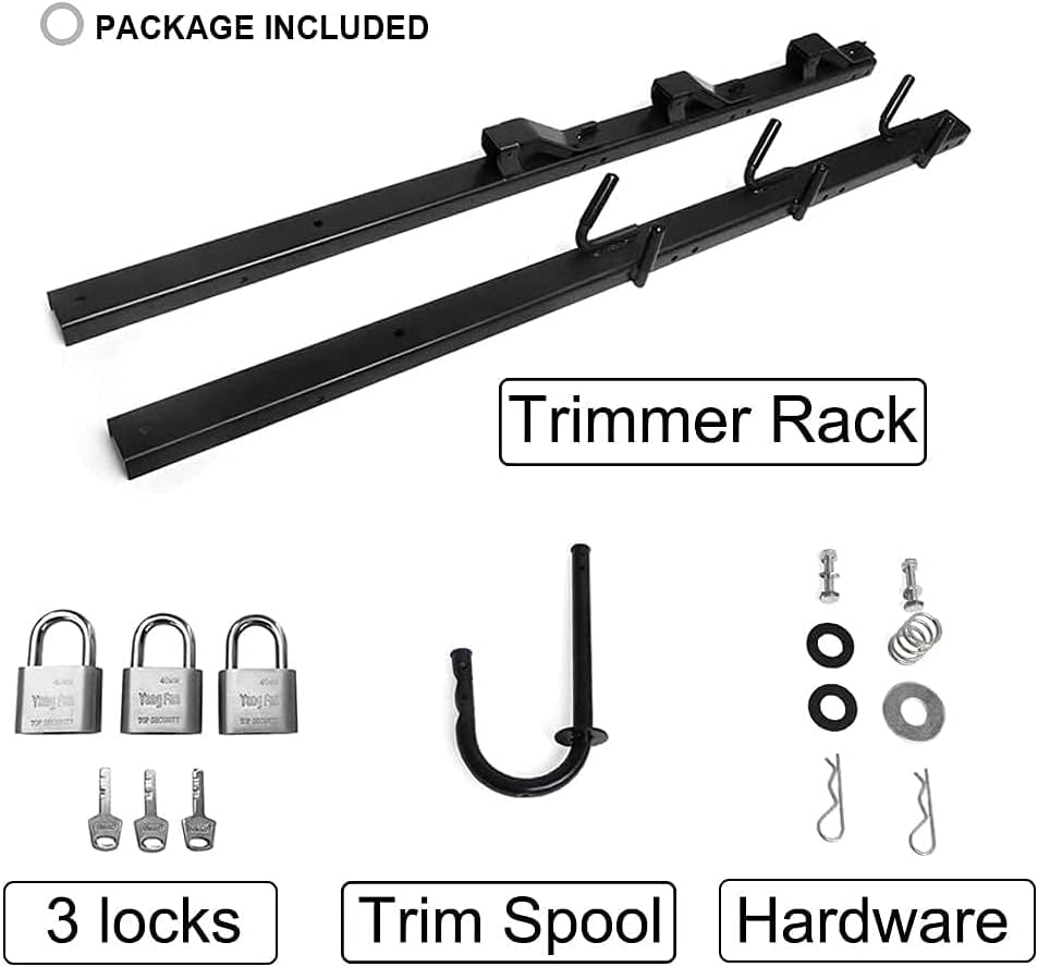 3 Place Trimmer Rack with Locks O96912