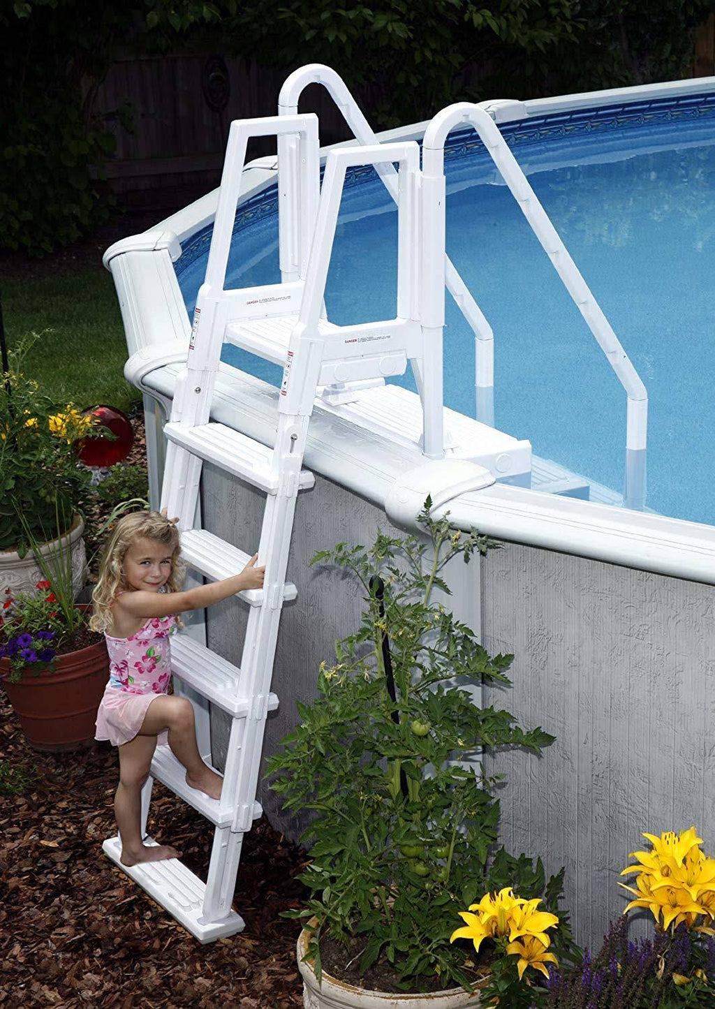 Easy Pool Step with Outside Ladder K86655