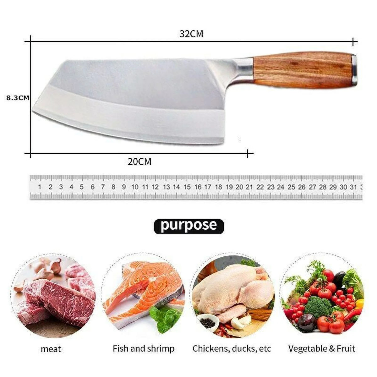 8 Stainless Steel Chef Knife T157
