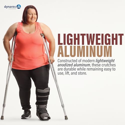 Bariatric Crutches - 5'10” to 6'6” - 1000 lb. Capacity, 1 Pair U417394