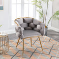 Gray Velvet Chair Y52727