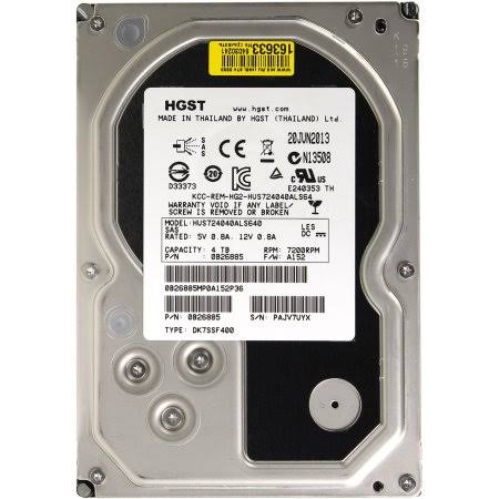 3.5in 4TB SAS 64MB Cache 7200RPM Q822626