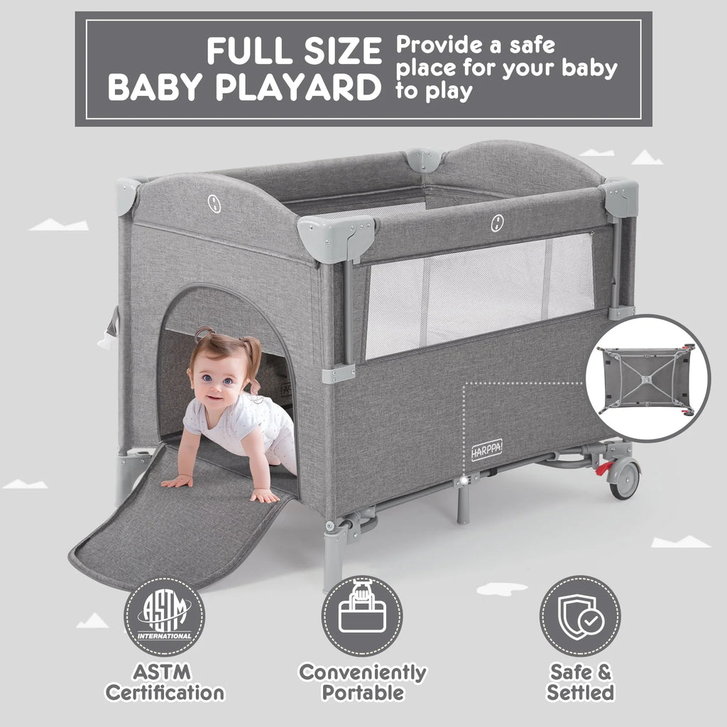 5 in 1 Portable Playard and Bassinet E5029