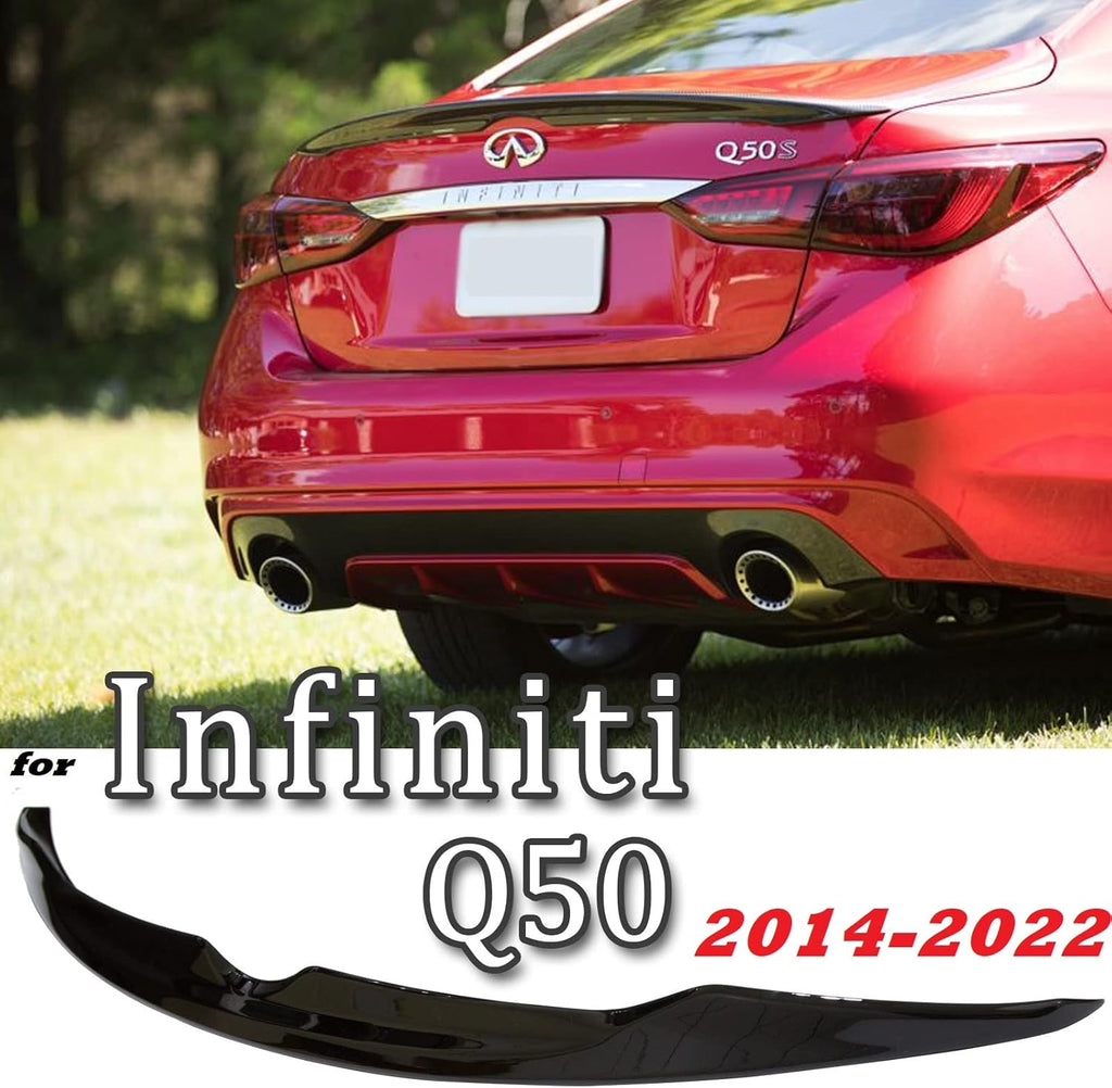Painted Glossy Black Rear Trunk Spoiler Wing L81422
