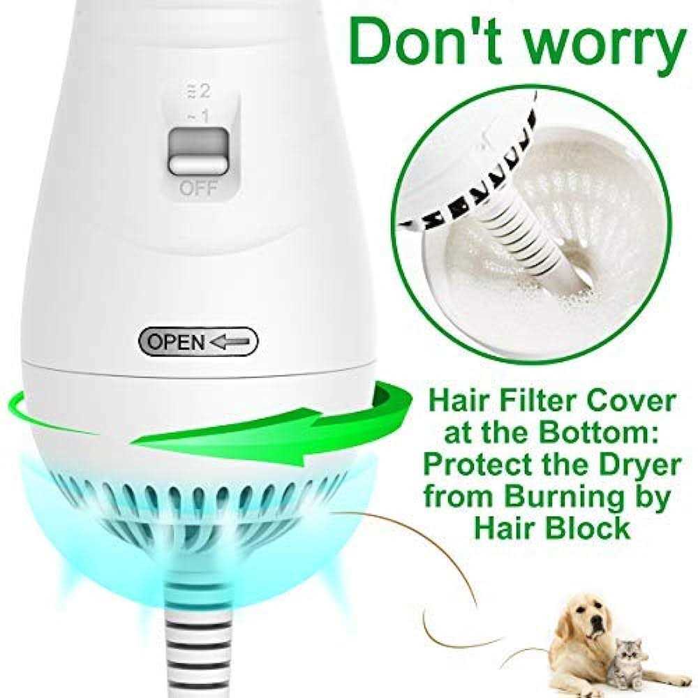 2 in 1 Pet Grooming Hair Dryer with Slicker Brush Q766805