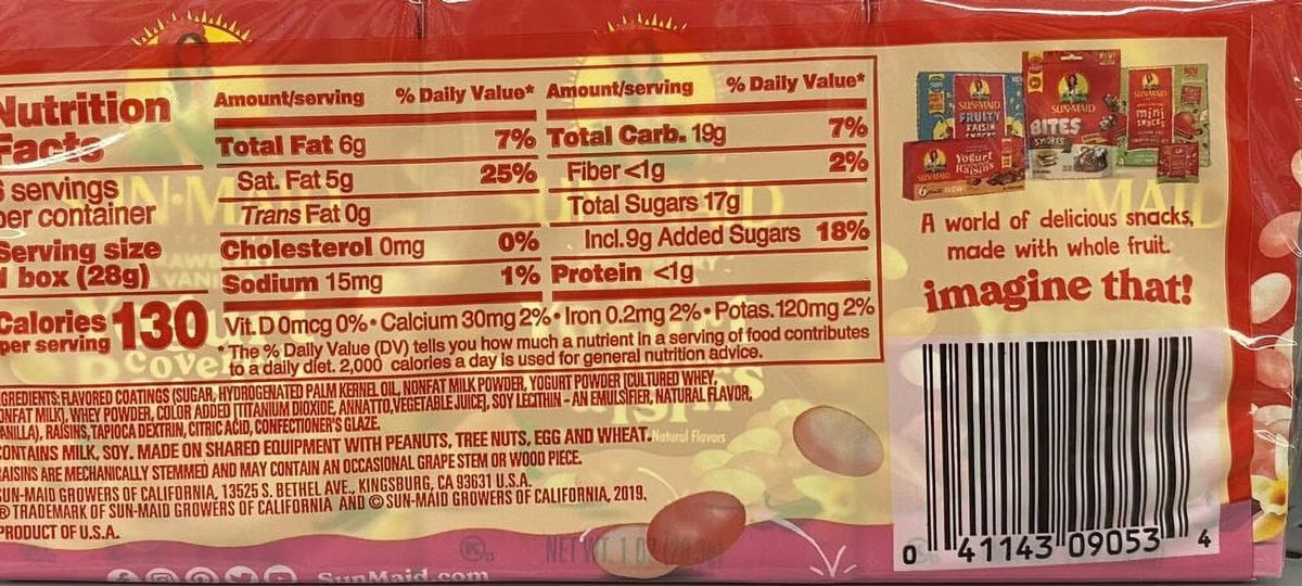 California Raisins 6 Pack J998891