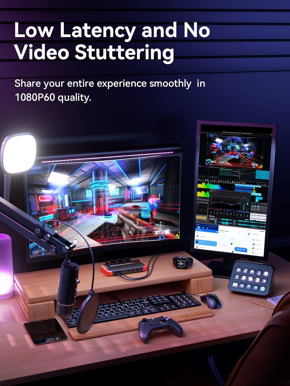 Video Capture Card with 1080P60 HDMI Loop-Out, Pack of 2 C5445
