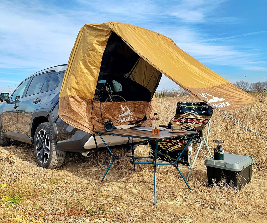 Yellow Waterproof 3000MM Tailgate Awning Tent Pack of 2 G4736