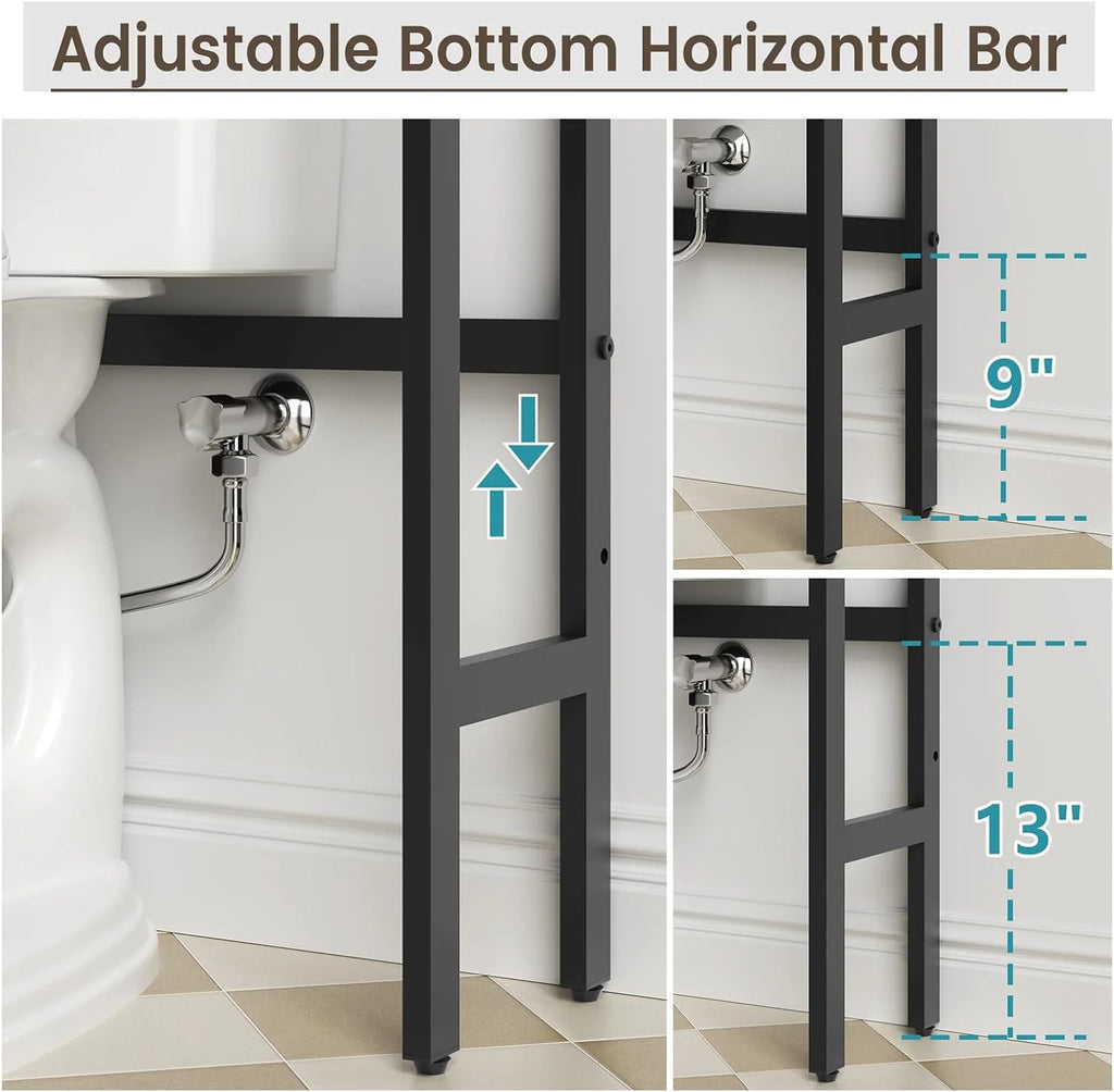 Over The Toilet Storage Cabinet with 2 Doors and Adjustable Shelf E881953