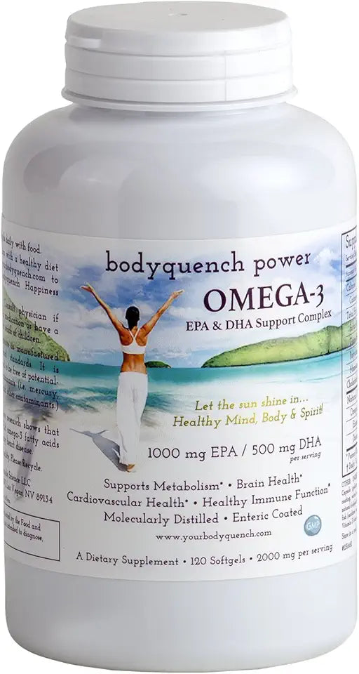 2000 mg Natural Fish Oil Concentrate 120 Softgels P6286