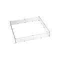 Fire Pit Glass Wind Guard, Square, 35.5x35.5x22 F622