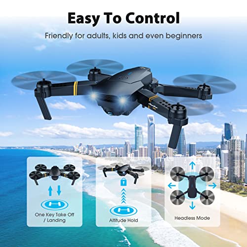 Foldable 1080P FPV Drone with 2 Batteries and Carrying Case H5488