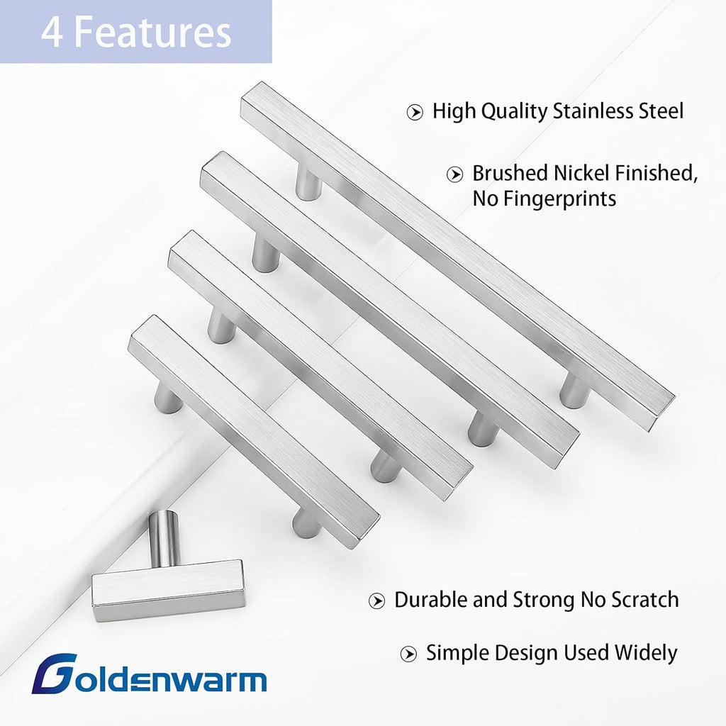 25 Pack Brushed Nickel Cabinet Pulls 3 inch C387