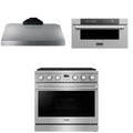 36 Gas Range, Range Hood and Microwave Z812057