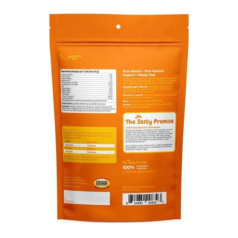 Chicken Flavor Dog Skin & Coat Omega Bites I2977